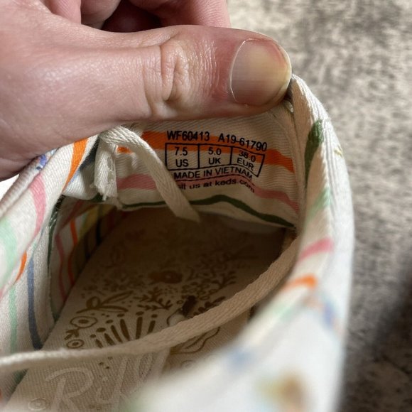 KEDS X Rifle Paper Co Size 7.5 Sun Girls Beach Anchor Low Top Sneakers Shoes - Picture 9 of 9